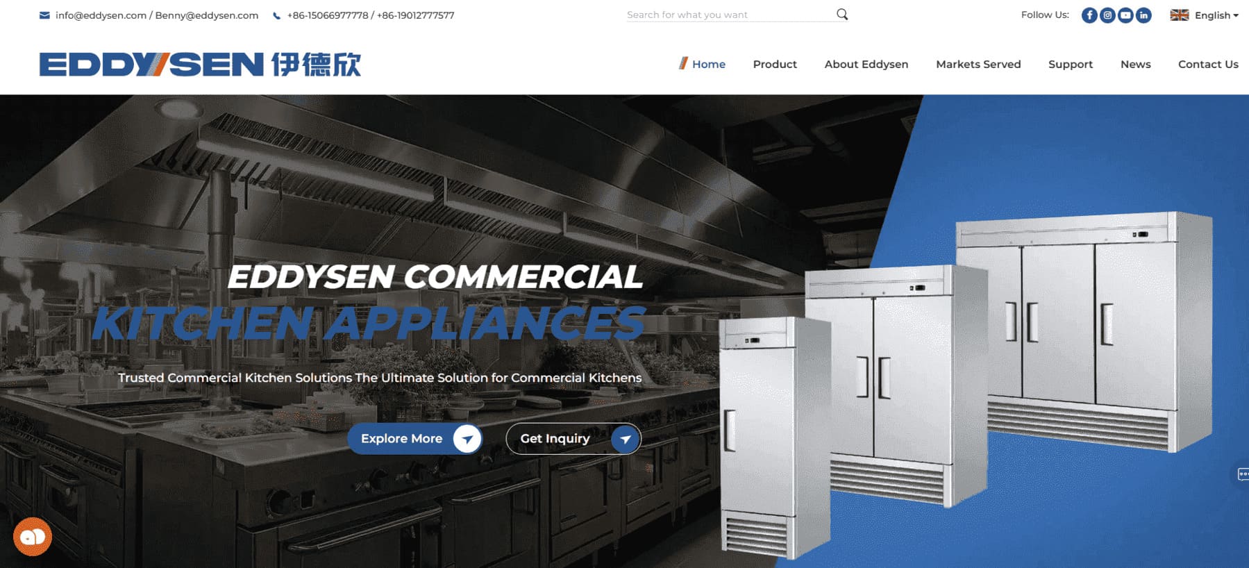 Equipamento de restauração Co. de Hangzhou Eddysen, Ltd.